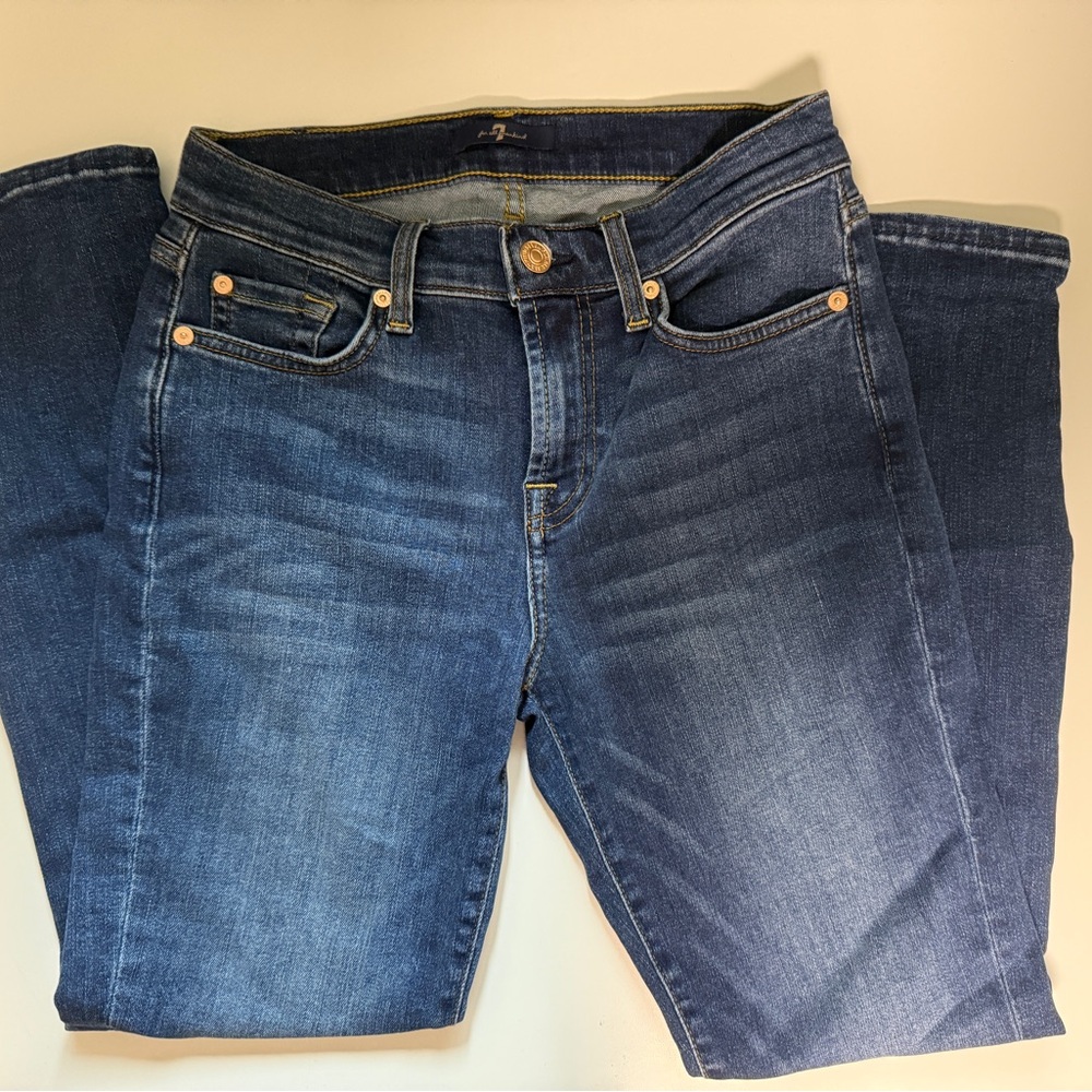7 For All Mankind Indigo Skinny Jeans